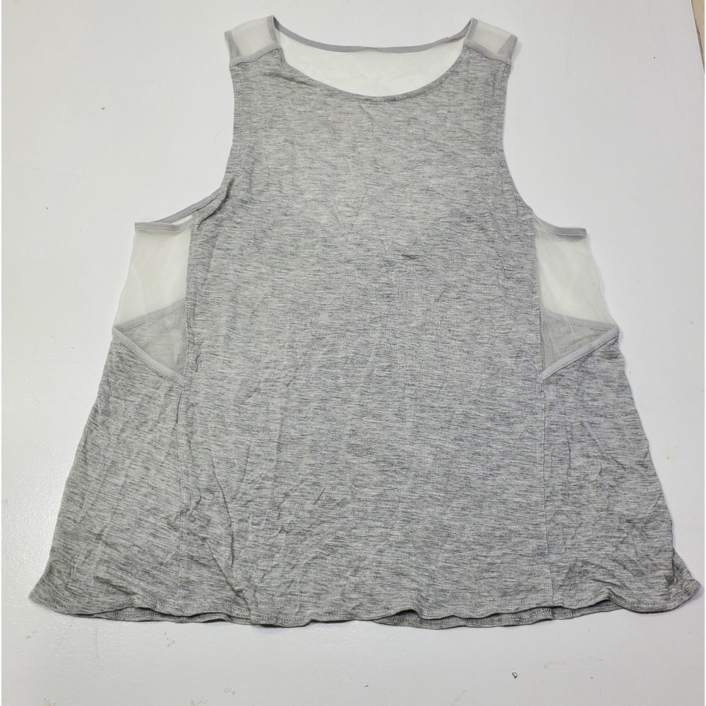 Alo Yoga Tank Racerback Top Womens Small Gray lightweight Activewear Yoga